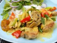 Fläskfilégryta med curry